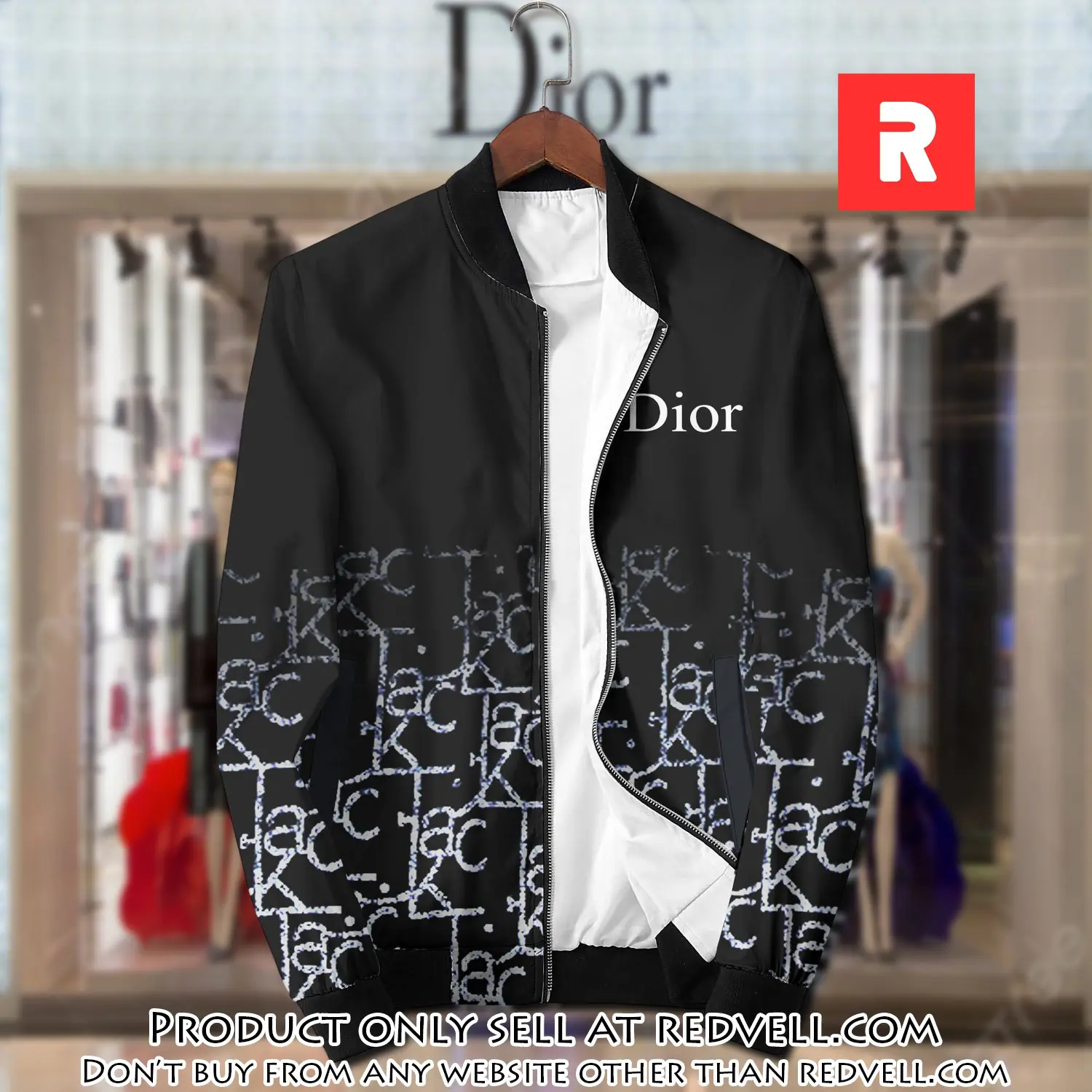 Dior luxury brand varsity zipper jacket vst1029 rv5512346